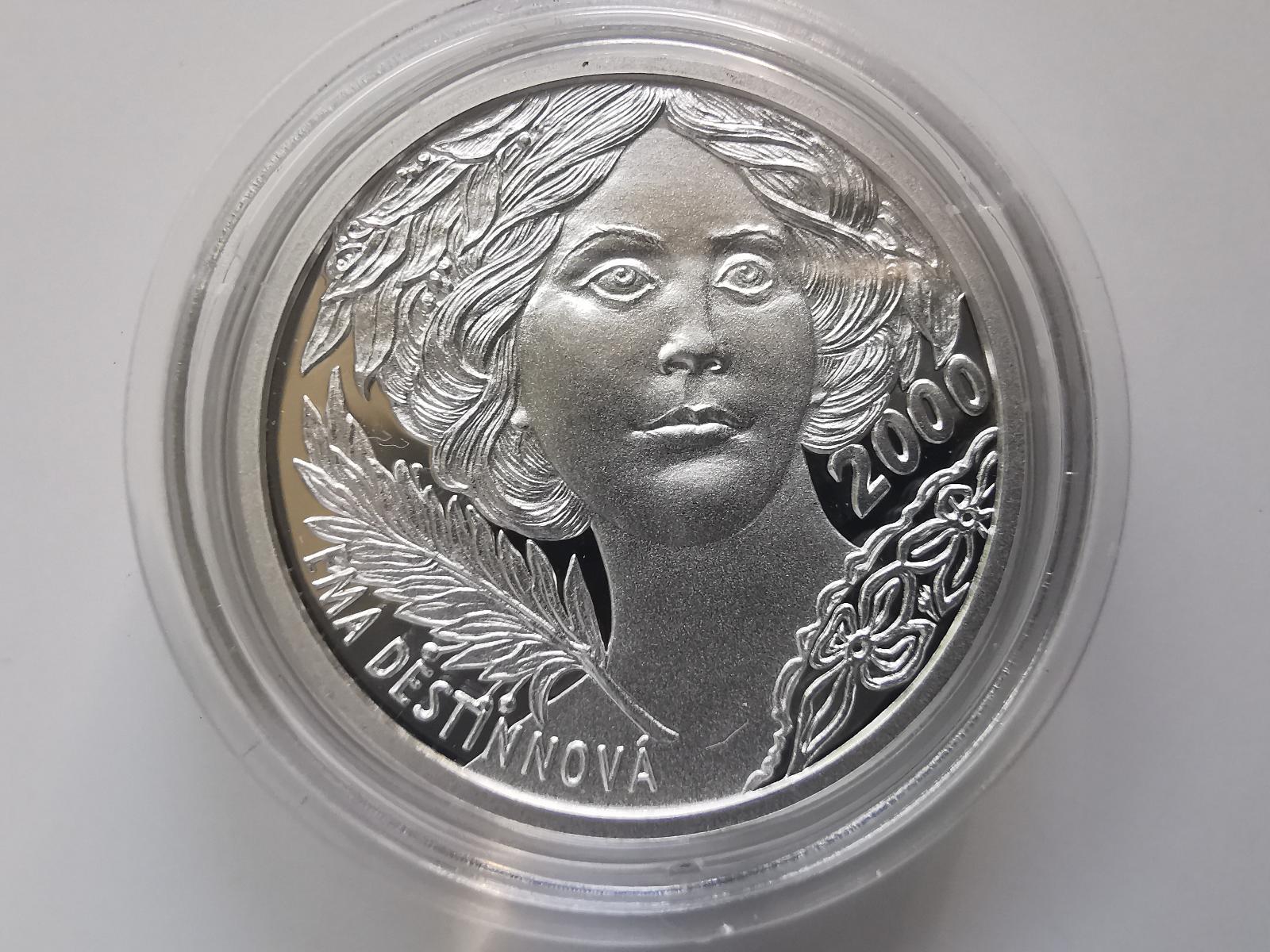 Strieborná medaila 2000 Kč Ema Destinnová - Numizmatika