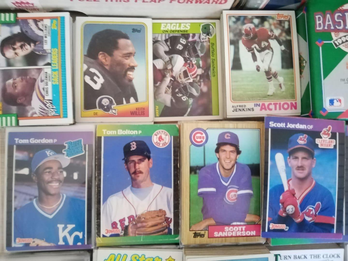 Super Big Lot Vintage Kariet Baseball -NFL !!! 1991 az 1979! 3373 KS!! - Sportovní sbírky