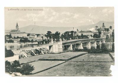 okres LITOMĚŘICE - NEUEN ELBEBRÜCKE - LEITMERITZ 1916