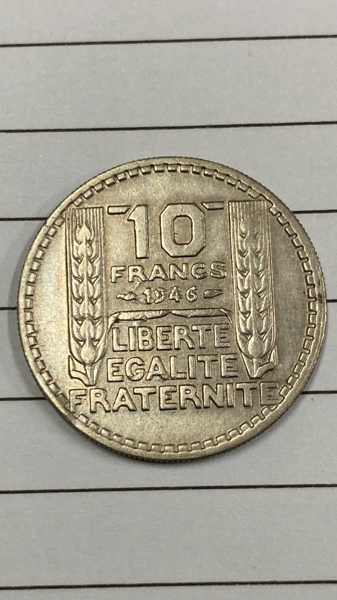 10 Francs 1946 - Numismatika