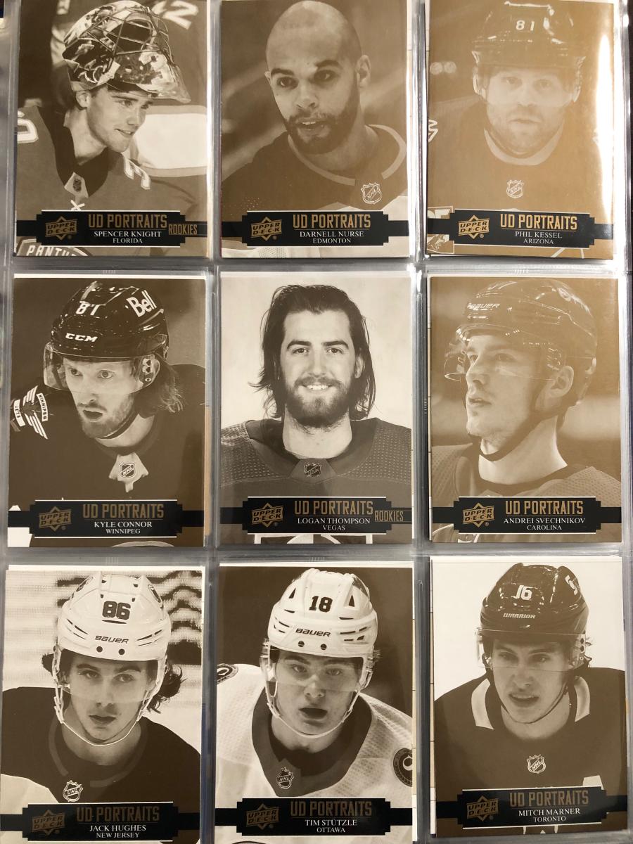 Hokejové Karty NHL UD Portraits LOT - Sběratelství