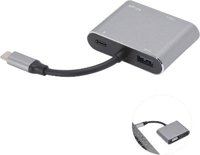 Mxzzand - Rozbočovač ,Adaptér 4 v 1, Port Type-C na HDMI,VGA