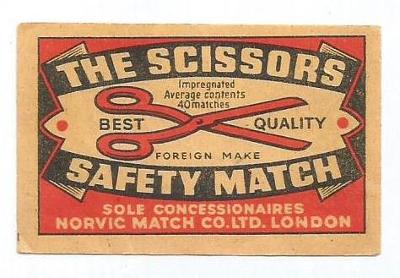 K.č. 5-K- 1540a The Scissors... - krabičková, dříve k.č. 1330b. tm pap
