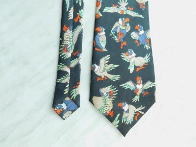 Veselá kravata Papoušci- super jako dárek
