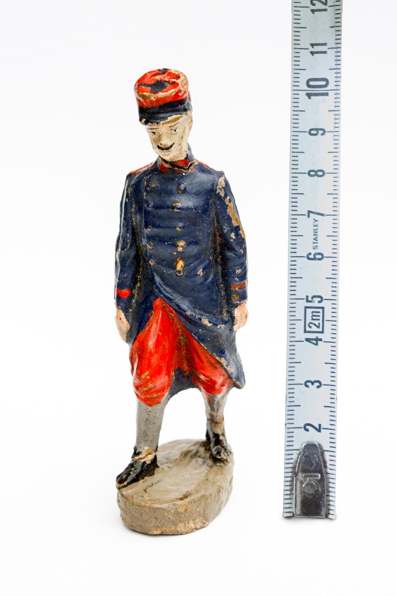 Elastolin: Vzácny starožitný vojačik - Francúz - séria 10,5 cm  - Starožitnosti a umenie