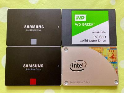 4x SSD 250GB (Samsung, Intel a WD) - Plně funkční