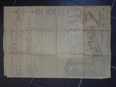 Stavební plán modelů válečné lodi vzor >>PONORKA<<