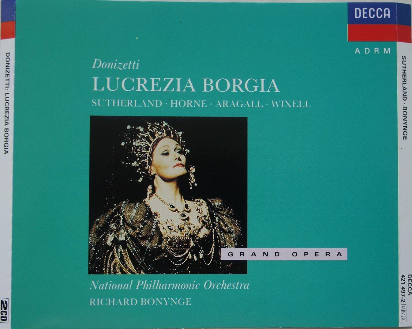 2 CD DONIZETTI Lucrezia Borgia Raritná! - Hudba