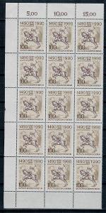 Německo Berlin 1990 Známky Mi 860 x15 ** pošta kůň jezdec společné vyd
