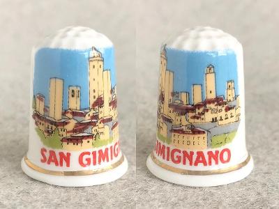 Sběratelský náprstek - San Gimignano