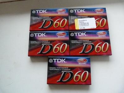 kazeta TDK D 60, typ I, 1998