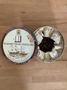 RARITA - stará plechovka Dunhill - Elizabethan Mixture  s  tabákem !!!
