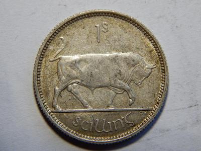 Irsko 1 Shilling 1928 Ag UNC č00158