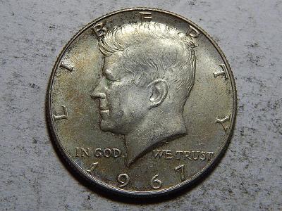 USA ½ Dollar 1967 Ag XF č28982