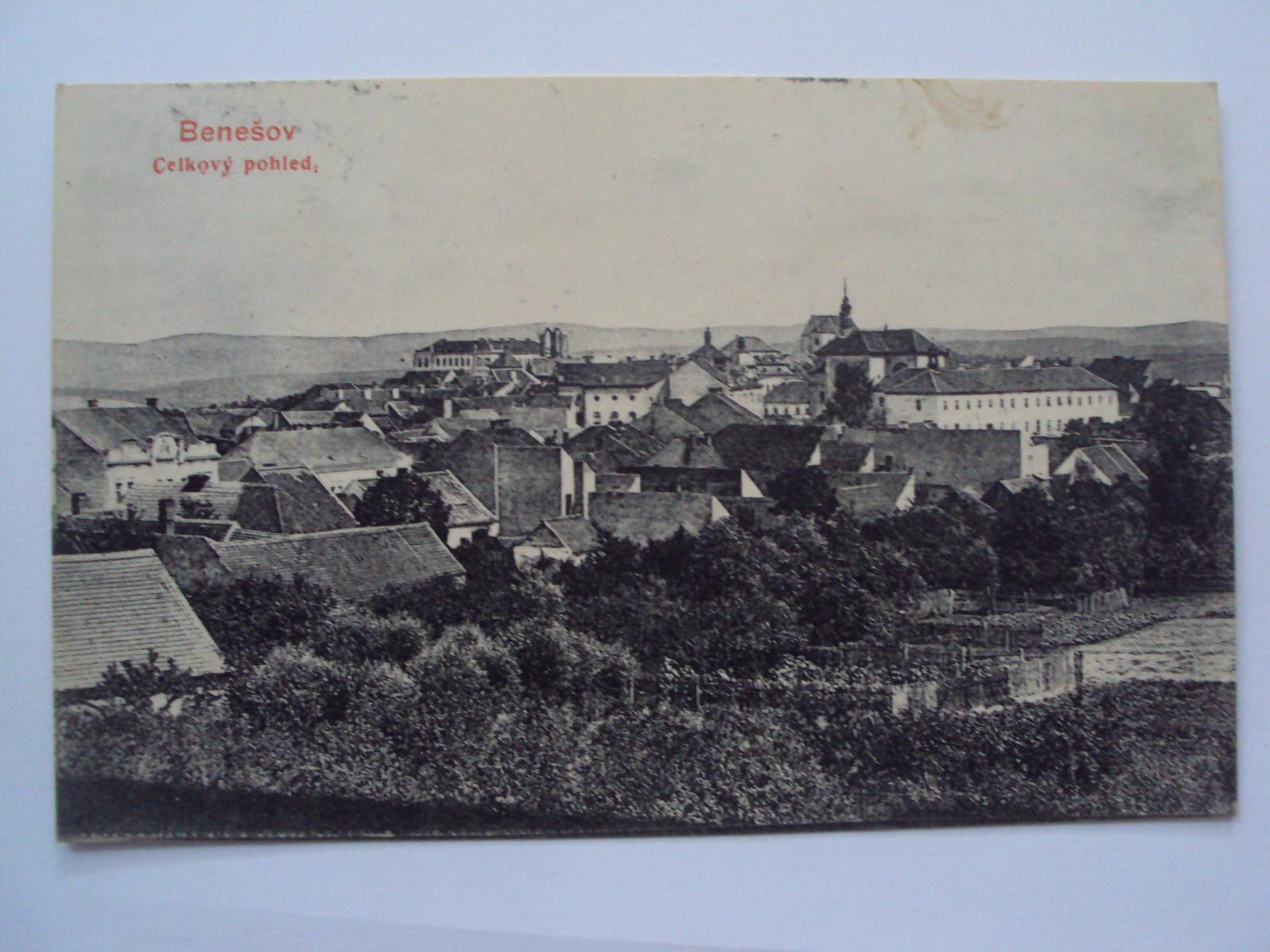 Benešov - Celkový pohľad na mesto - Pohľadnice miestopis