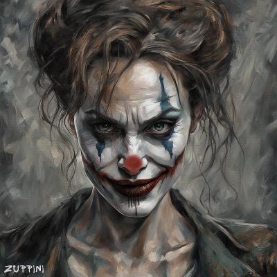 Foto obraz 90x90 cm ZUPPINI Angelina Jolie Joker