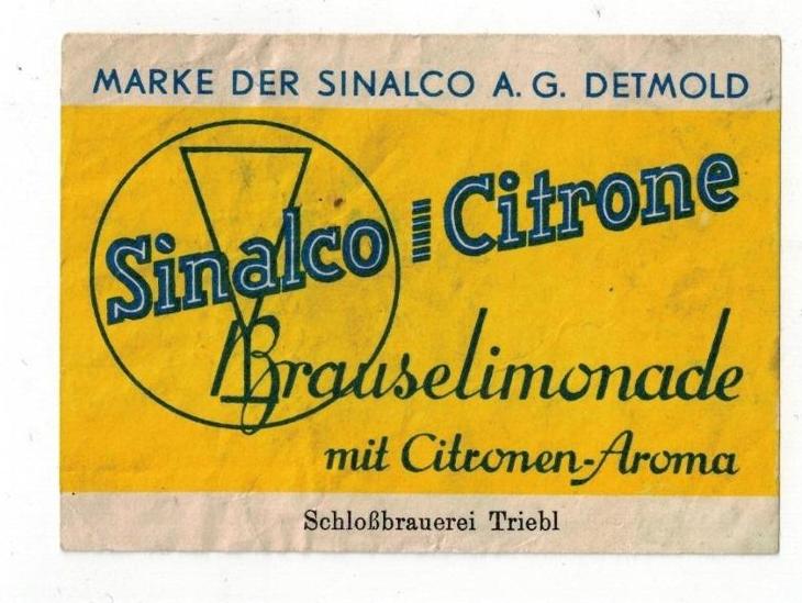 Třebel - Sinalco - Citrone - Pivní etikety