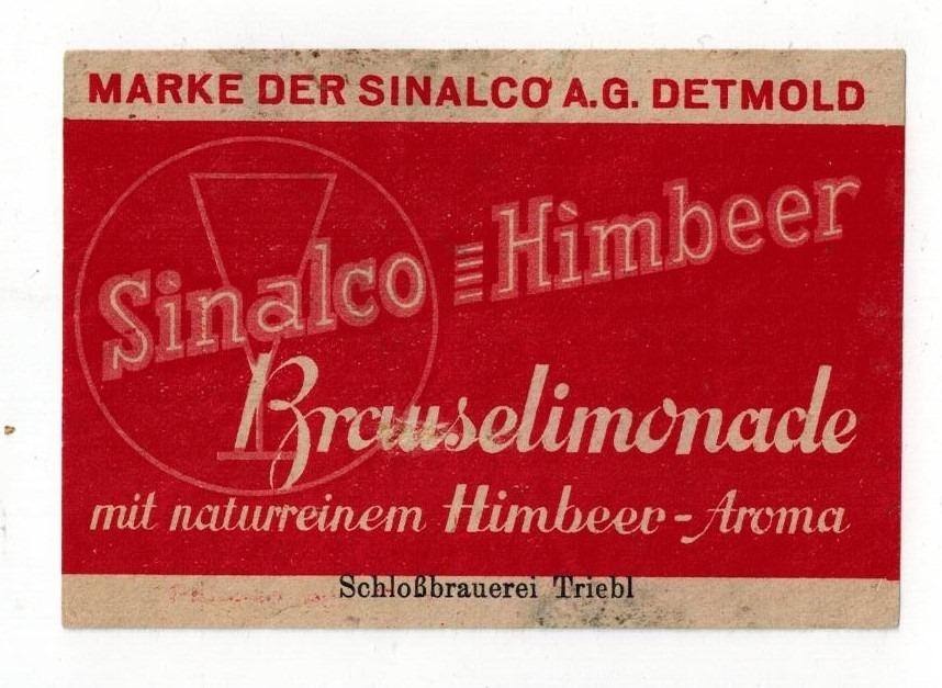 Třebel - Sinalco - Himbeer  (=maliny) - Pivní etikety