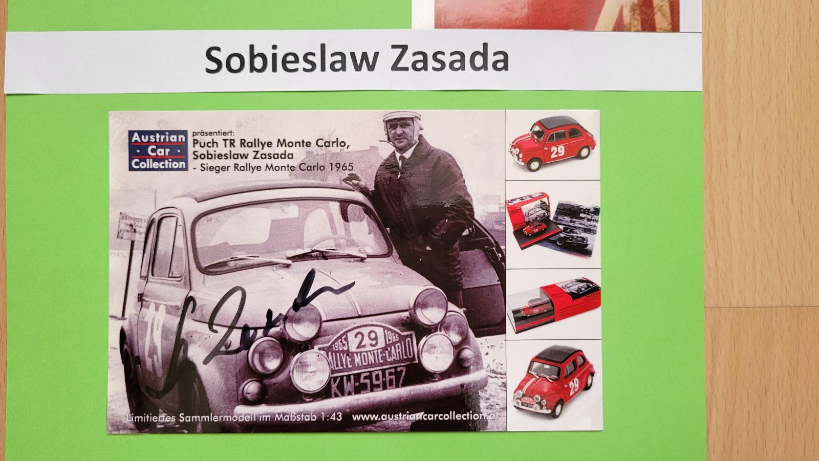 Sobieslaw Zasada originálny autogram - Ostatné zberateľské predmety