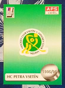 APS 1995-96 HC PETRA VSETÍN LOGO TÝMU 
