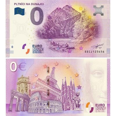 0 Euro souvenir bankovka 2019 PLTNÍCI NA DUNAJCI