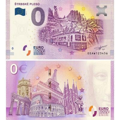 0 Euro souvenir bankovka 2019 ŠTRBSKÉ PLESO