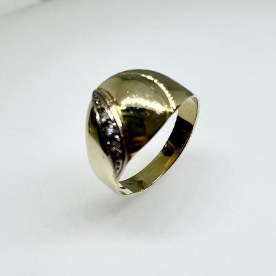 Prsten zlatý 5,55 g Au (585/1000) Ev. č. 604