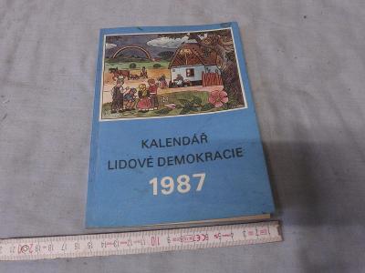 Starý kalendář s ilustracemi JOSEF LADA - 1987 