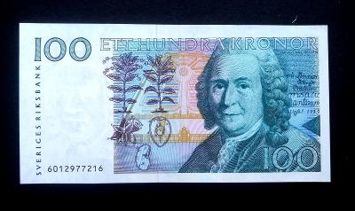 100 korun Svedsko 1992 stav 1 !!