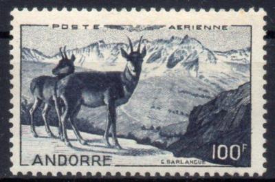 Andorra-Kamzík pyrenejský 1944-1951**  Mi.141/nejvyšší hodnota/ 100 € 
