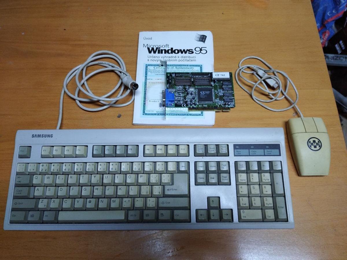 Stará klávesnica Samsung, stará myš EXTRA - Počítače a hry