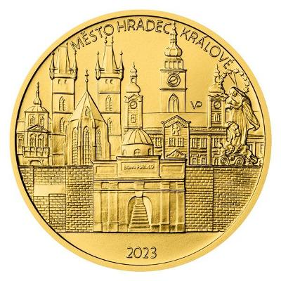 Zlatá minca 200 Kč Hradec Králové 2023 Standard