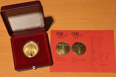 Mimoriadna razba: uncová minca ČNB Jan Hus Proof
