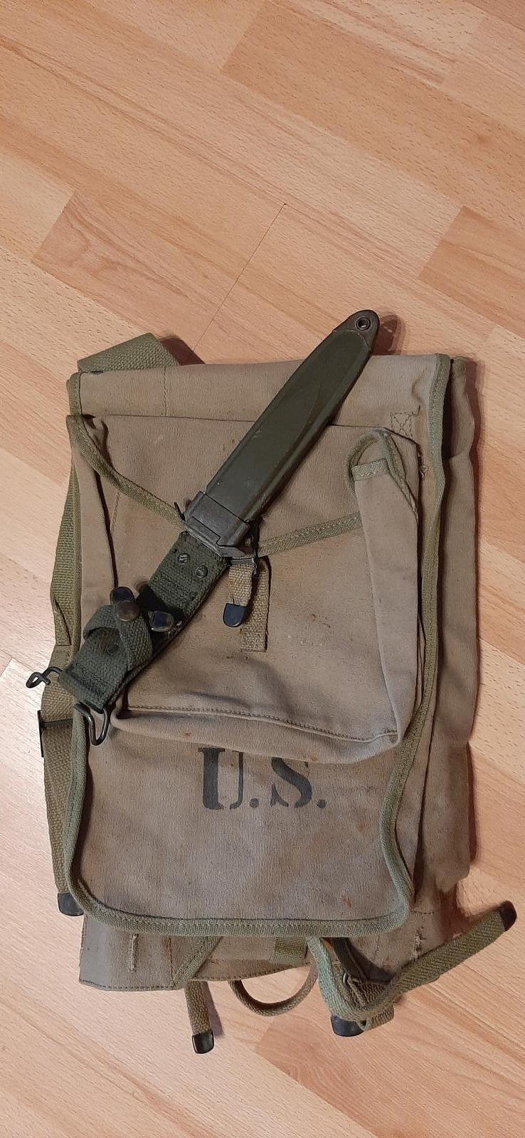 US ARMY WWII originál puzdro na nôž M8A1 - Zberateľstvo