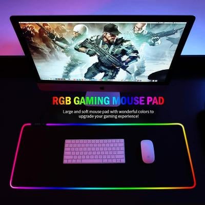 Herní podložka pod myš RGB – velká LED
