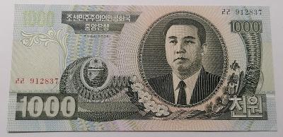 1000 Won 2006 Severní Korea, stav UNC