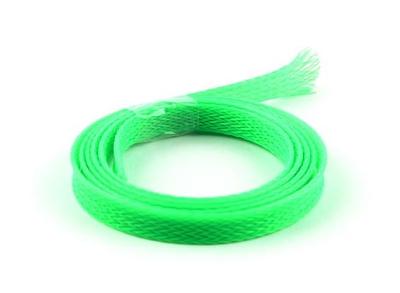 Ochrana kabelů 8mm - Izolační trubička neon zelená