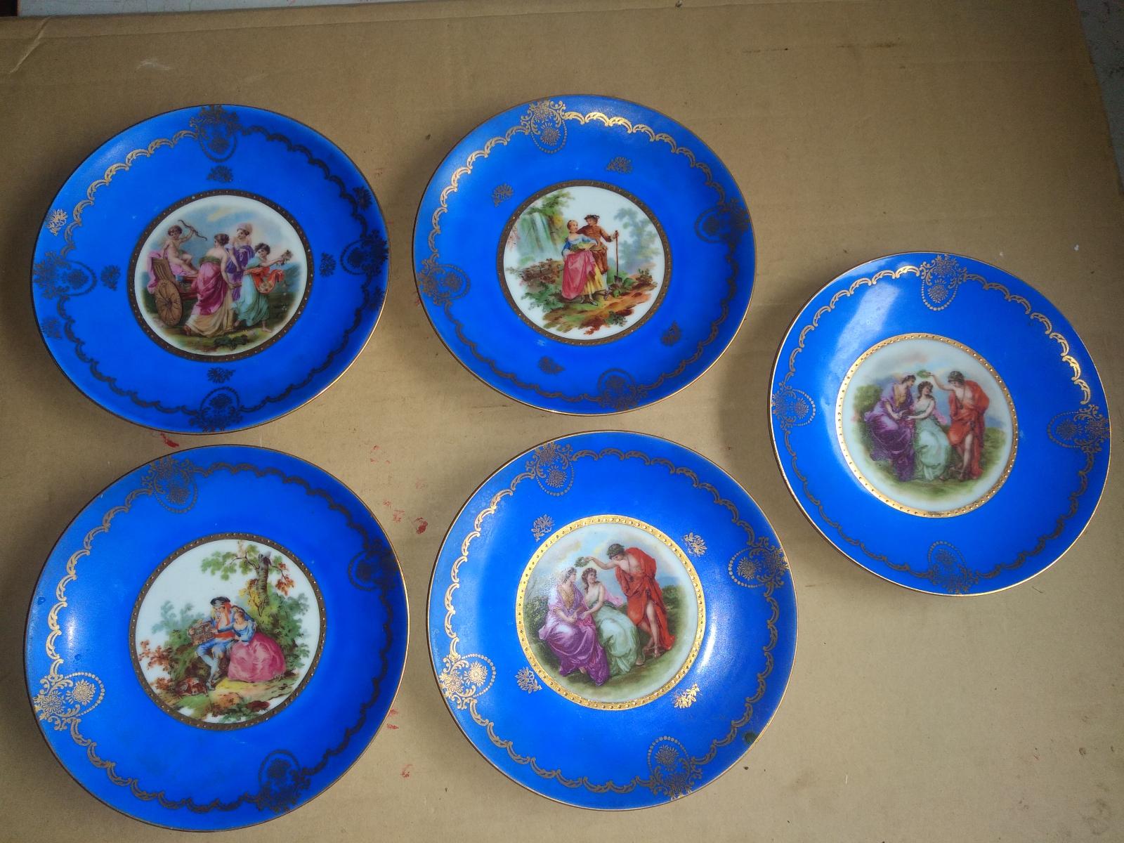 Súprava starožitných ozdobných tanierov - Epiag Royal - Starožitnosti a umenie