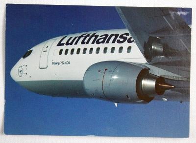Lufthansa Boeing 737-400  / Pohlednice (o11)