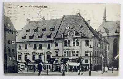 Eger Wallensteinhaus , Cheb - Valdštejnský dům  / Pohlednice (o4a)