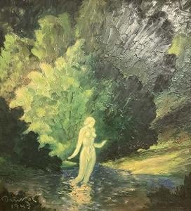 1. František Drtikol - akt ženy v jezeře