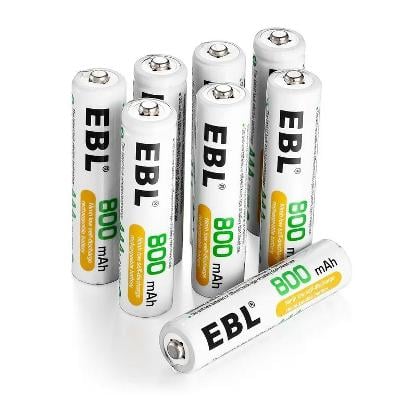 EBL 8-balení 1,2V AAA baterie 800mAh Ni-MH dobíjecí  NOVÉ!!záruka!