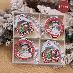 Drevená vianočná dekorácia - SADA 12ks - Starožitnosti a umenie