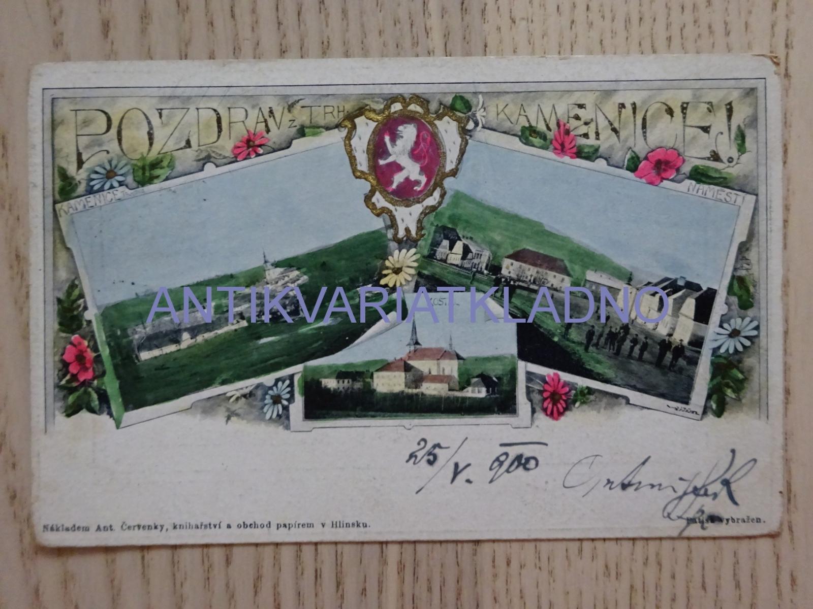 TRHOVÁ KAMENICA, OKR. CHRUDIM, 1900 - Pohľadnice miestopis