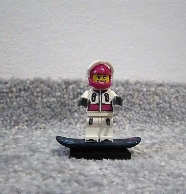 Lego Figurka 3. série Snouborďačka