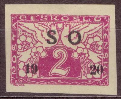 SO 1920 (ČSR I) - Černý přetisk na Spěšné SO26 (2317)