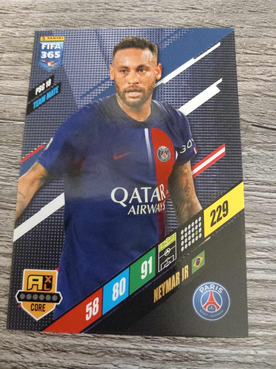 Panini Fifa 365 Adrenalyn 2024 Carte Numéro Psg 18 Neymar Jr