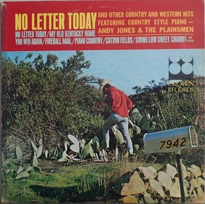 LP Andy Jones – No Letter Today & Other Country & Western - US Press