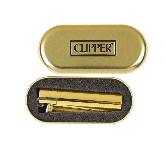 Zapaľovač CLIPPER zlatý - Zberateľstvo