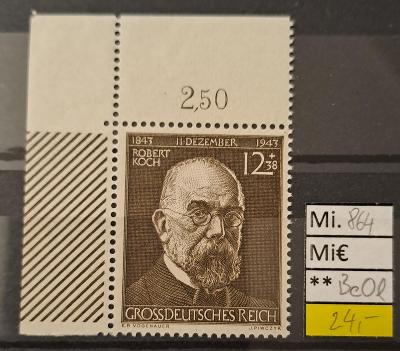Deutsches Reich, DR Mi 864**BeOl 